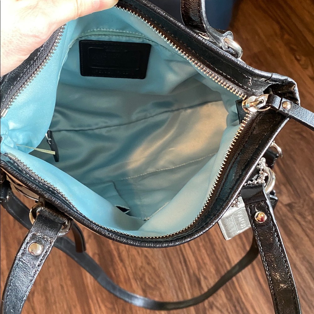 Coach Vintage Black and Gray Signature Tote Bag EXCELLENT CONDITION - Picture 3 of 9